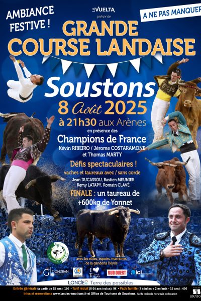 COURSE LANDAISE Affiche A3