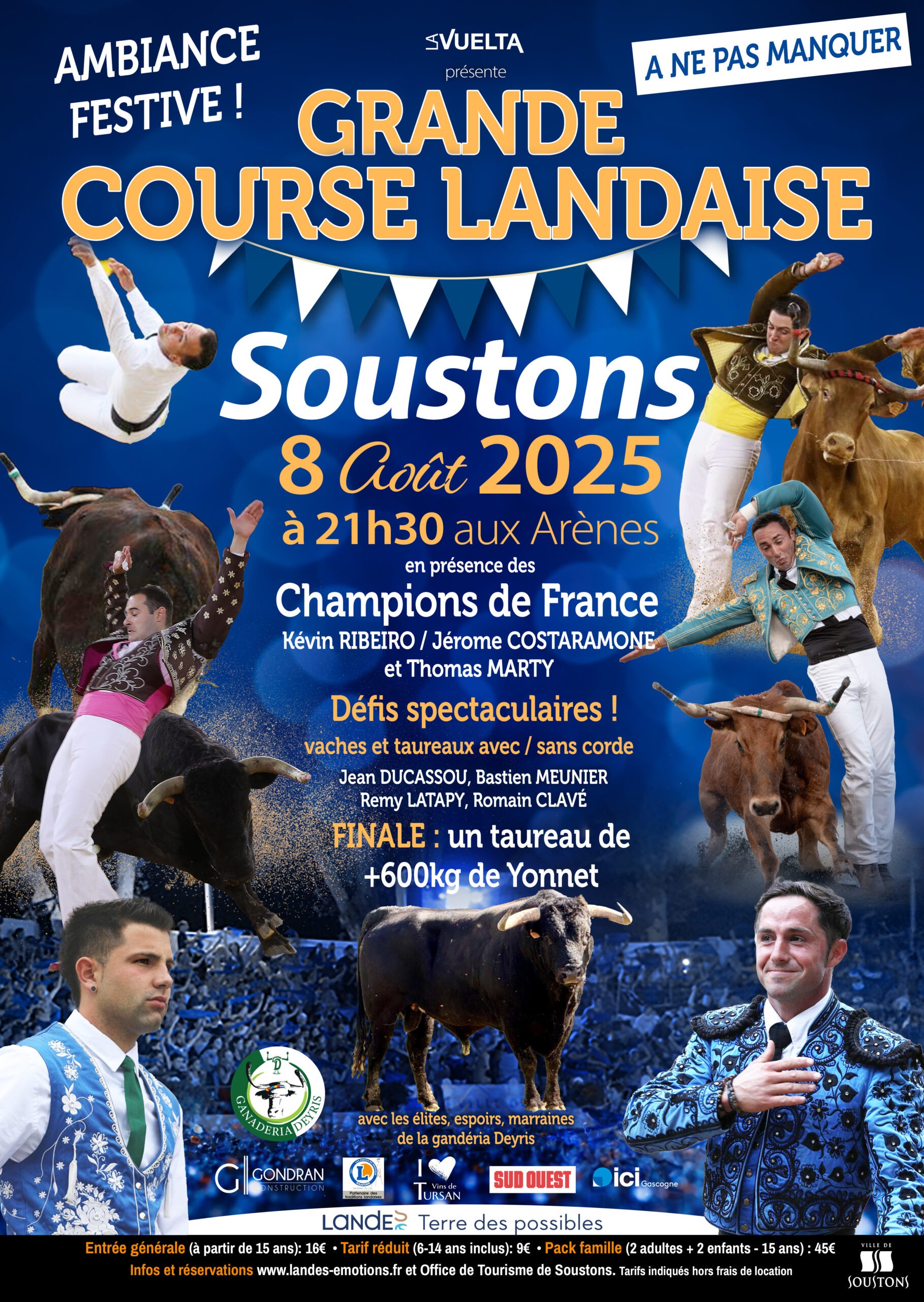 COURSE LANDAISE Affiche A3